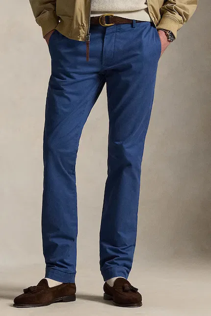 Штаны slim fit HDN Pant Polo Ralph Lauren, синий