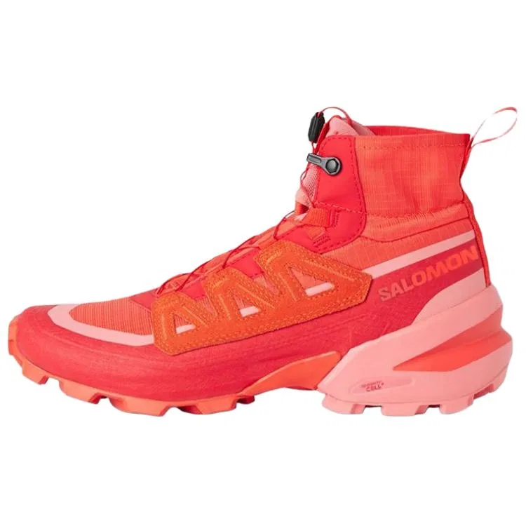Кроссовки высокие Salomon Cross MM6 Maison Margiela красные