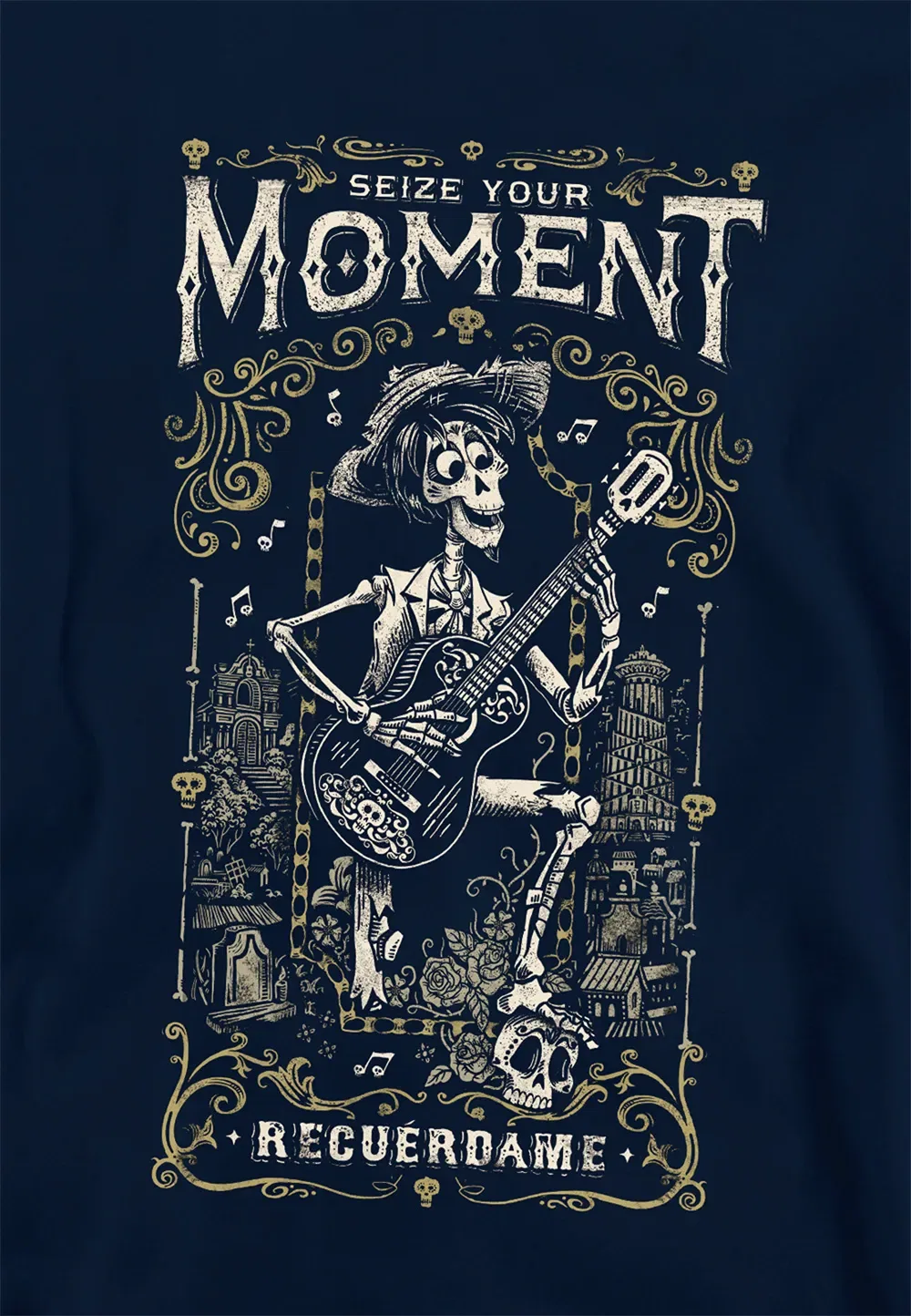 Детская худи Coco Hector Rivera Seize Your Moment Recuerdame, Disney, темно-синий — фото 2