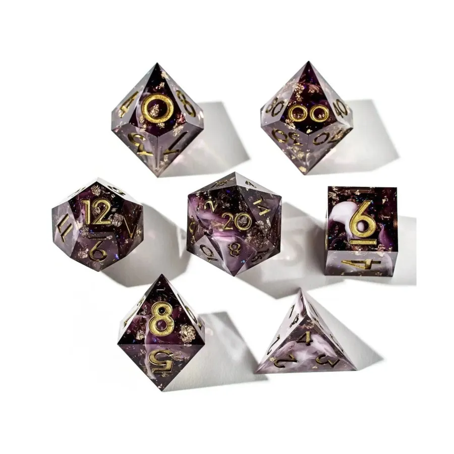 

Поликомплект - Пыль орхидеи (7), Resin Polyhedral Sets (Dispel Dice)