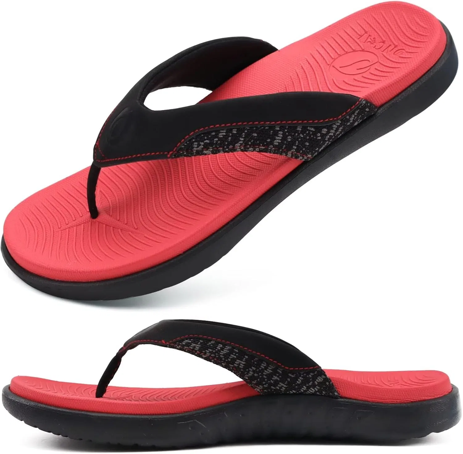 Сандалии мужские с ортопедической поддержкой ONCAI, Black/Red