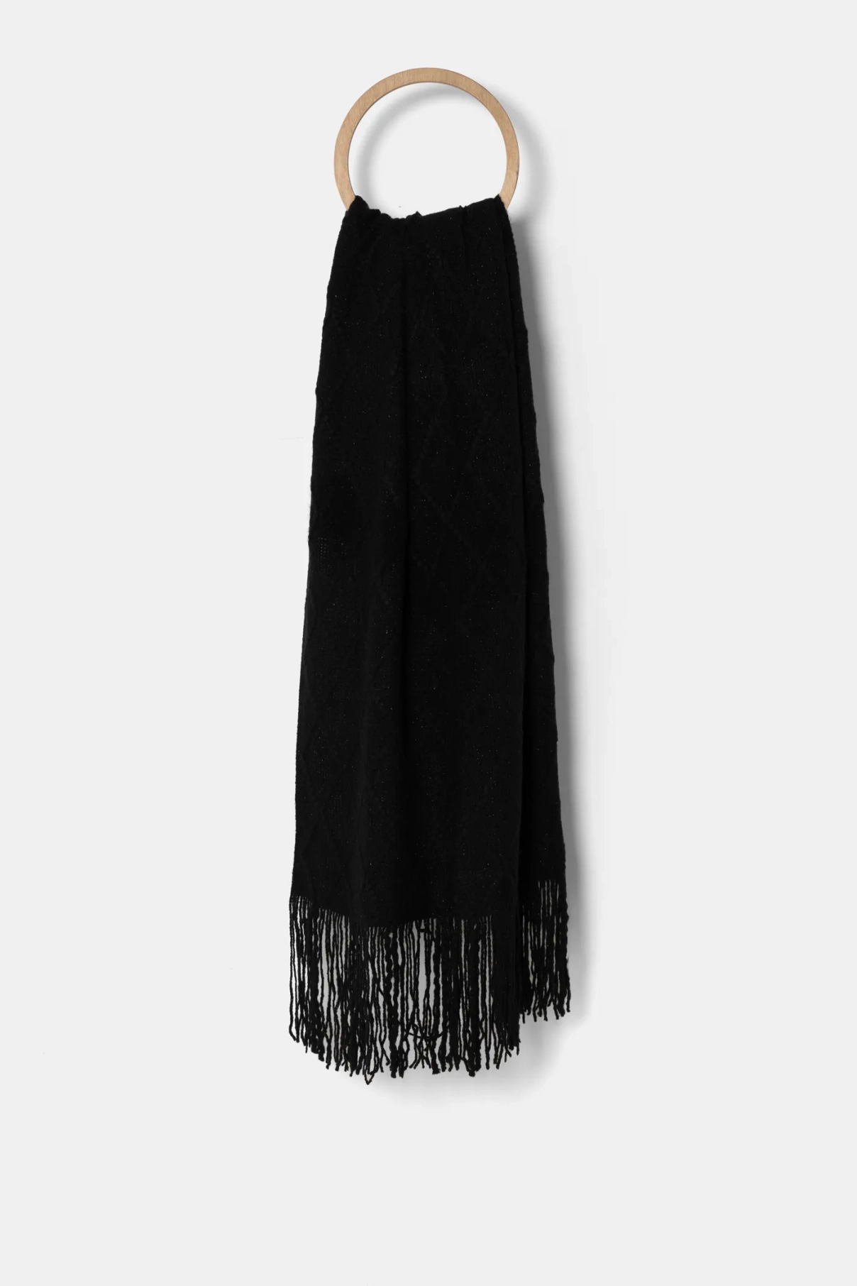 

Шерстяной шарф Answear Lab, черный