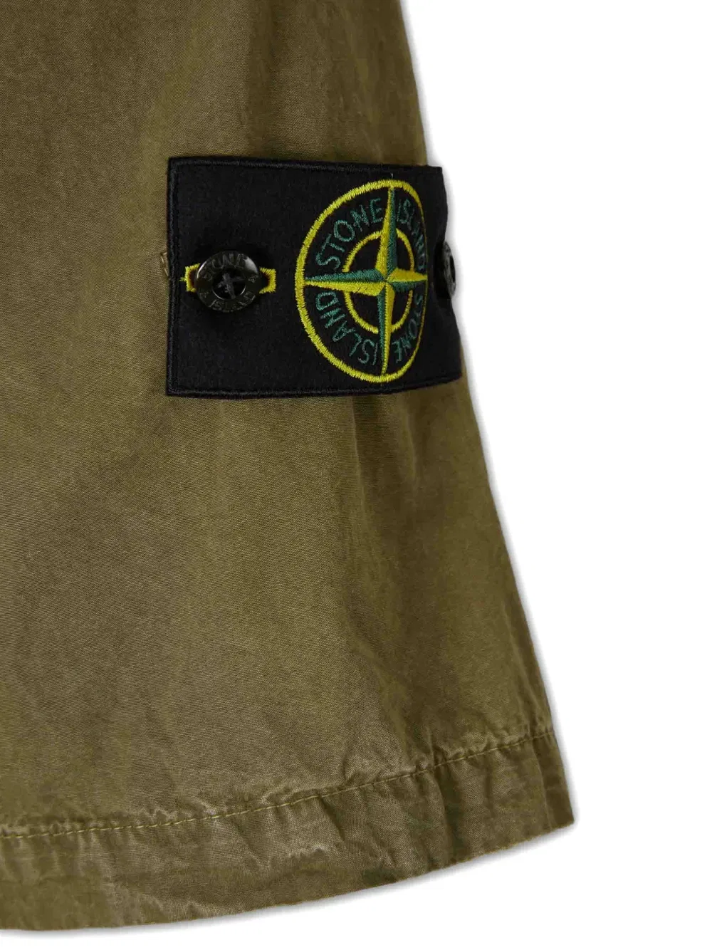 Рубашка с коротким рукавом и нагрудным карманом Stone Island, зеленый — фото 4