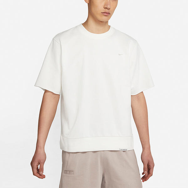Футболка dri fit стандартный выпуск круглый вырез свитер спортивный короткий рукав Nike, белый — фото 4