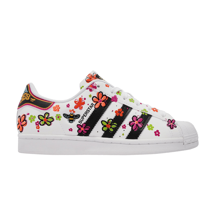 

Кроссовки adidas Superstar J 'Floral', белый