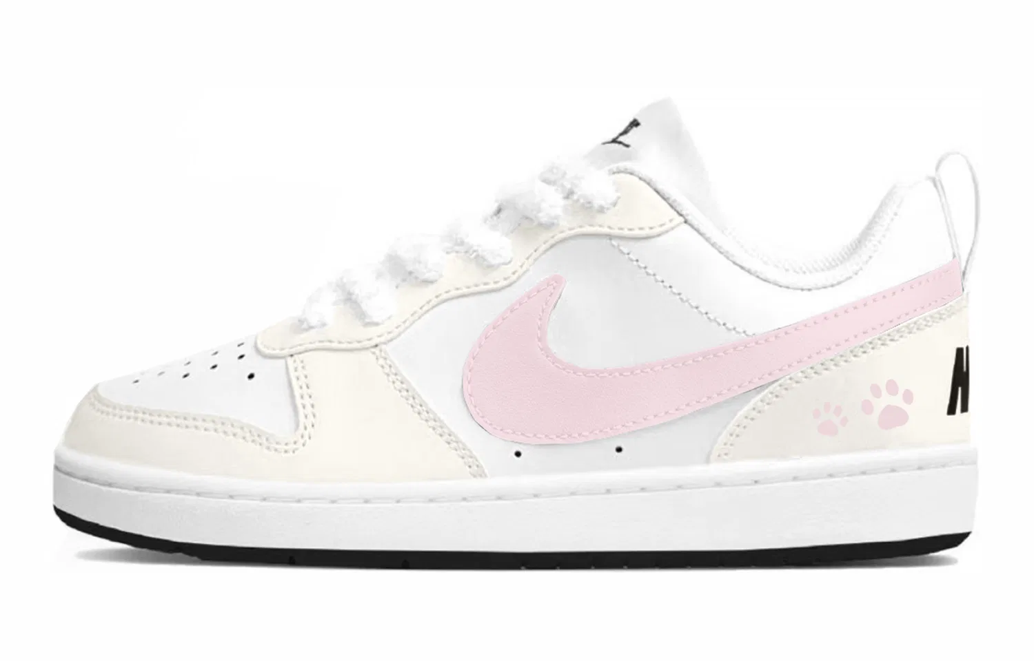 Кроссовки для скейтбординга Court Borough Pink Heart Tart Low top Kids, розовые, унисекс Nike
