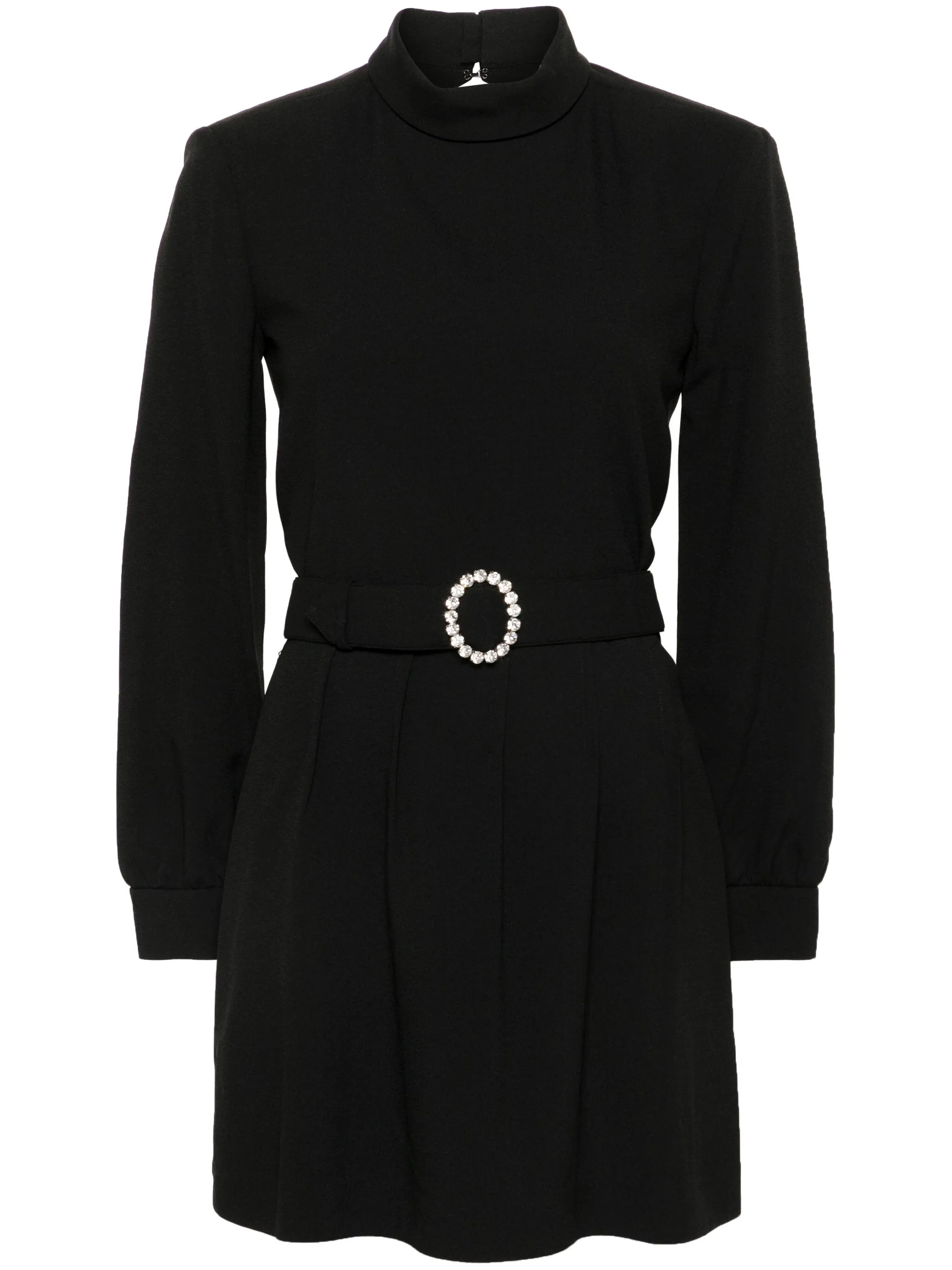 

Шелковое платье мини Saint Laurent, черный