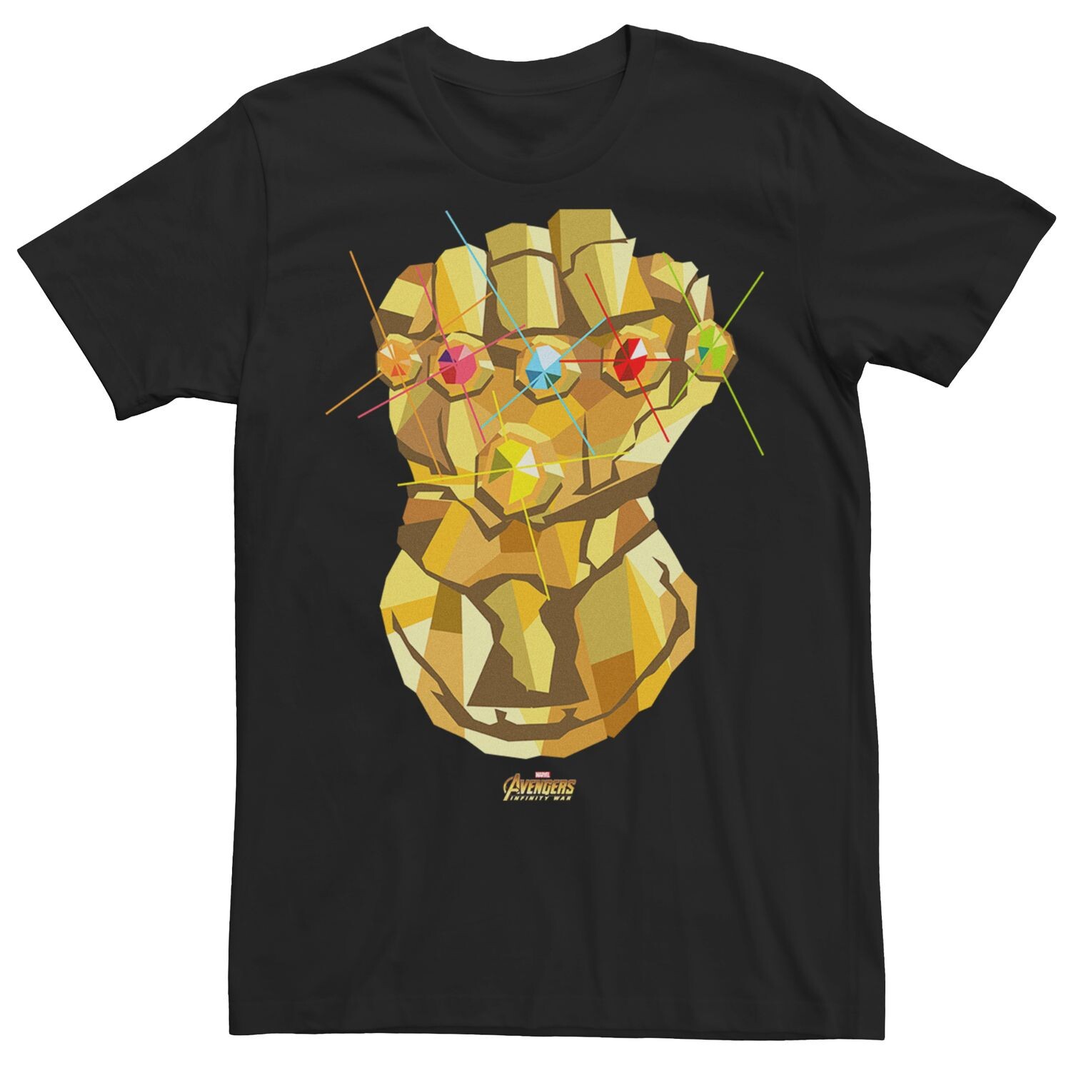 

Мужская футболка с рисунком Marvel Avengers Infinity War Thanos Gauntlet Licensed Character