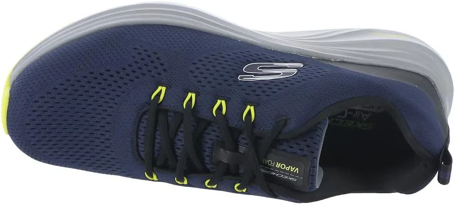 Мужские кроссовки Skechers Vapor Foam, Navy Mesh Synthetic Lime Trim — фото 4