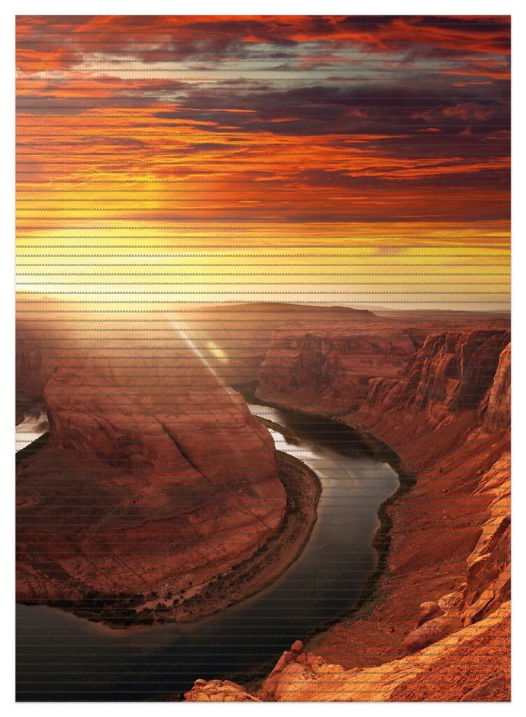 

Коврик для душа Wallario, нескользящий коврик, коврик для ванной, коврик для двери Grand Canyon на закате, размер примерно 90 x 65 см, красный