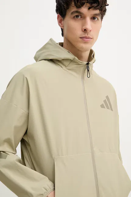 Олимпийка с капюшоном х Z.N.E Adidas, зеленый — фото 4