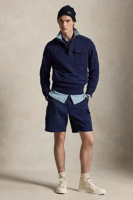 Шорты карго мужские Polo Ralph Lauren, синий — фото 3