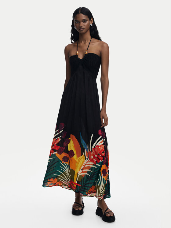 

Летнее платье стандартный крой Belice 25SWMW08 Desigual, черный