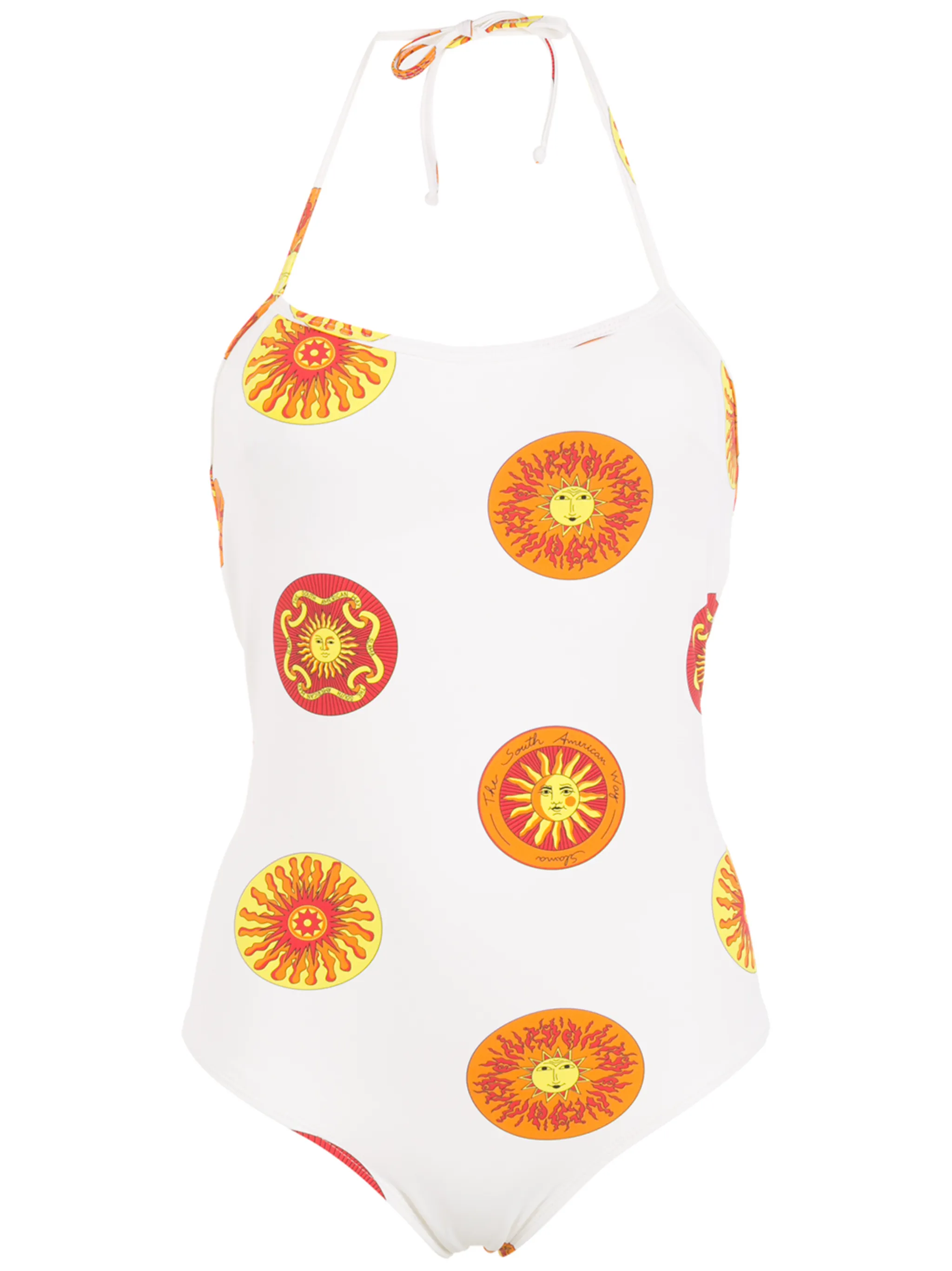 

Купальник с принтом Amir Slama, белый