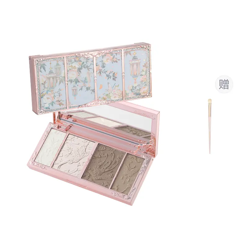FlowerKnows Butterfly Cloud Shoulder Collection Relief Highlighter Contouring Palette Natural 16g Flower Knows, 02 коричневый Tray — фото 3