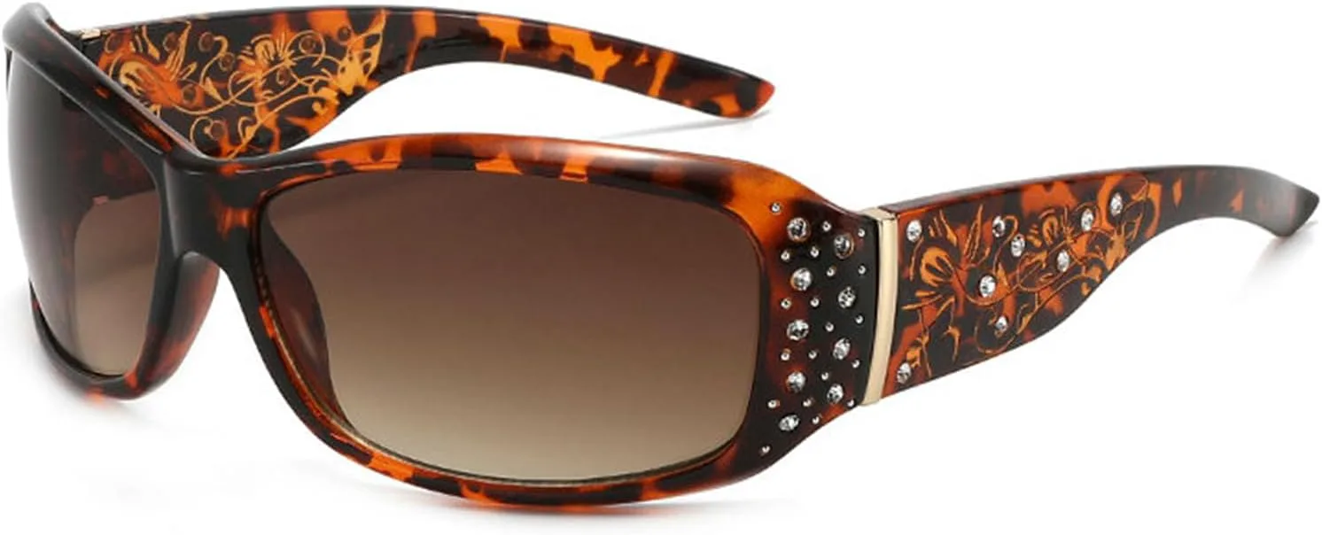 

Женские солнцезащитные очки Willochra Fashion, украшенные стразами, с защитой от УФ-излучения UV400, идеально подходят для вождения, рыбалки и шопинга, C2