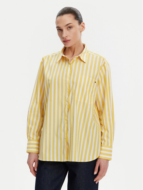 

Свободная рубашка WW0WW45612 Tommy Hilfiger, желтый