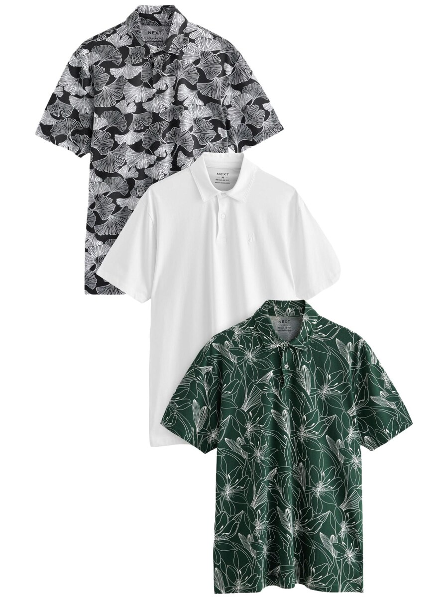

Рубашка Next, цвет Dark green/Black/White