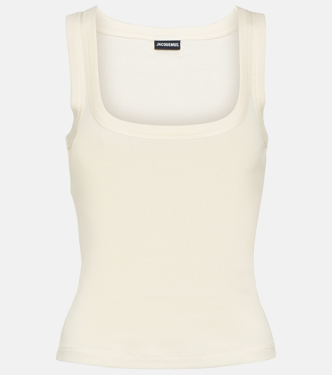 

Майка le débardeur из зернистого хлопка Jacquemus, белый