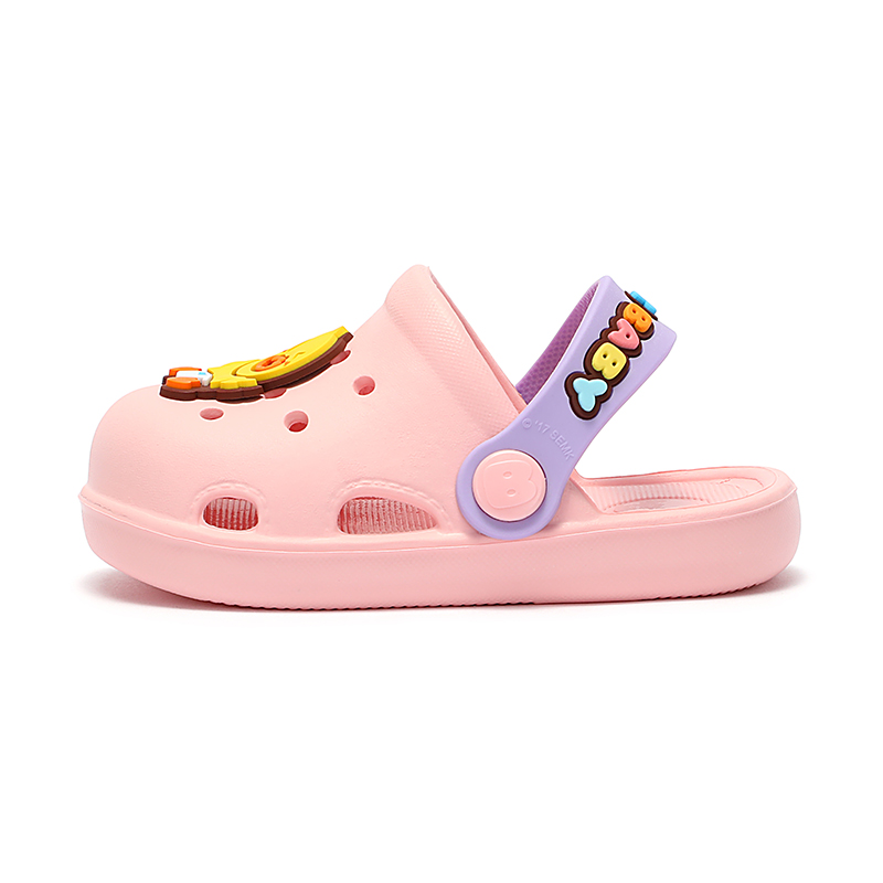 

Детские тапочки с противоскользящей подошвой, устойчивые к истиранию, дышащие B.Duck, розовый