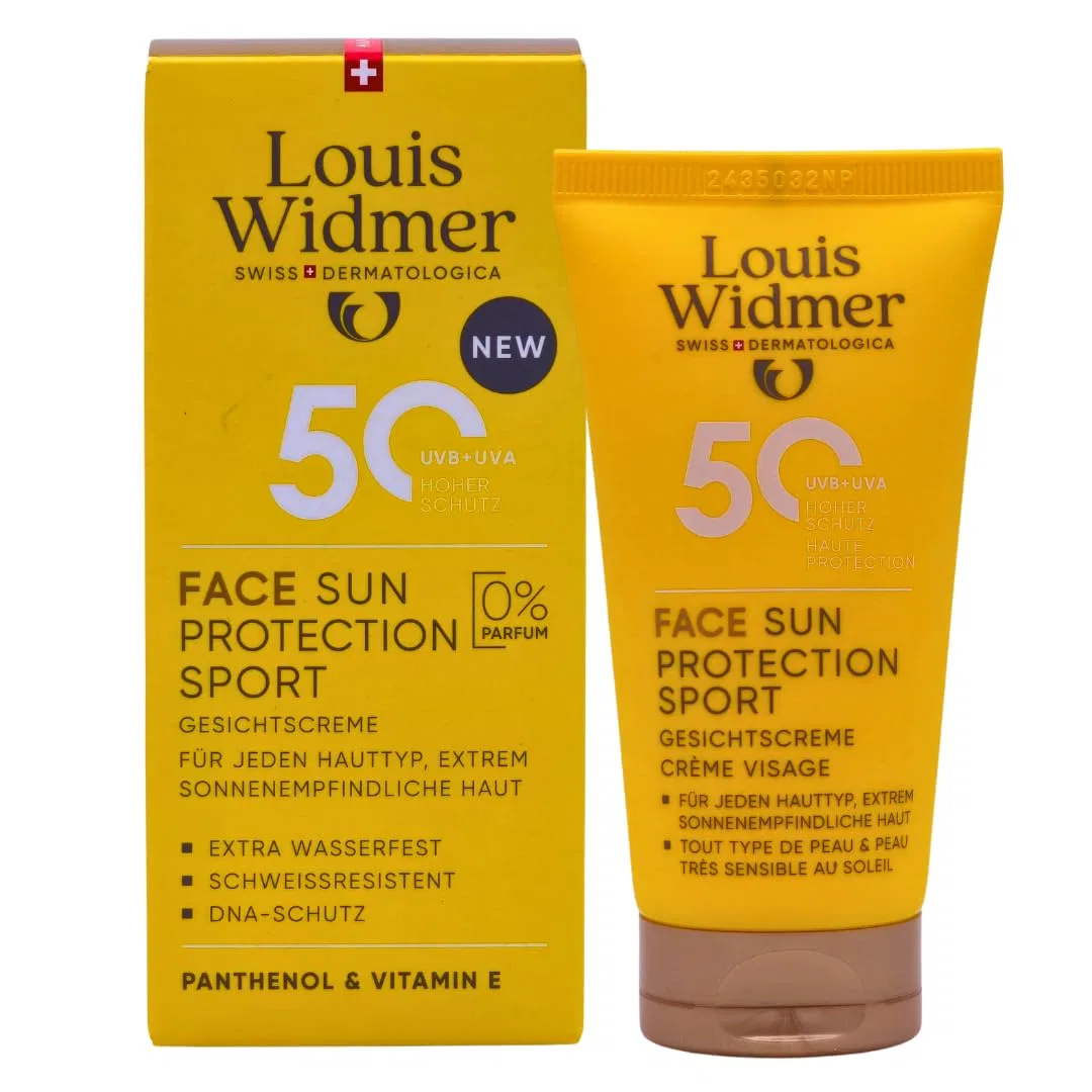 Солнцезащитная эмульсия для лица Louis Widmer Face Sun Protection Sport 50, набор 2 x 50 мл Pharma Perle — фото 4