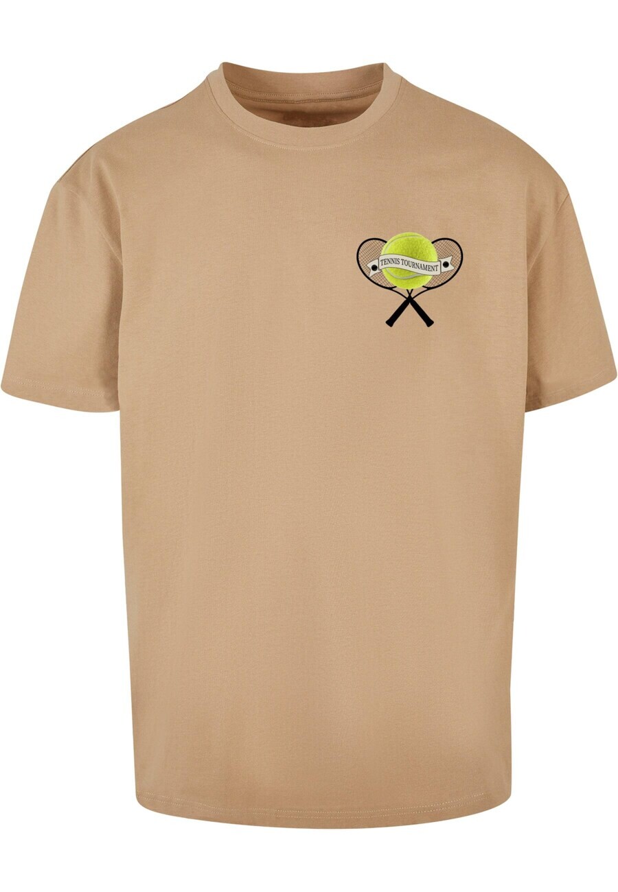 

Футболка Merchcode TENNIS TOURNAMENT, бежевый