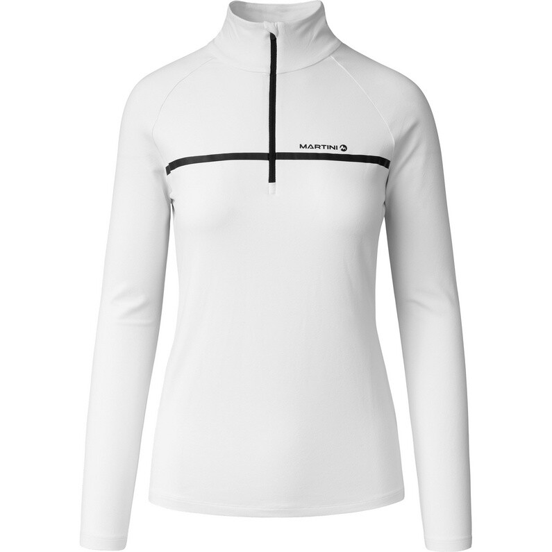 

Женская футболка Desire с длинными рукавами и полумолнией Martini Sportswear, белый