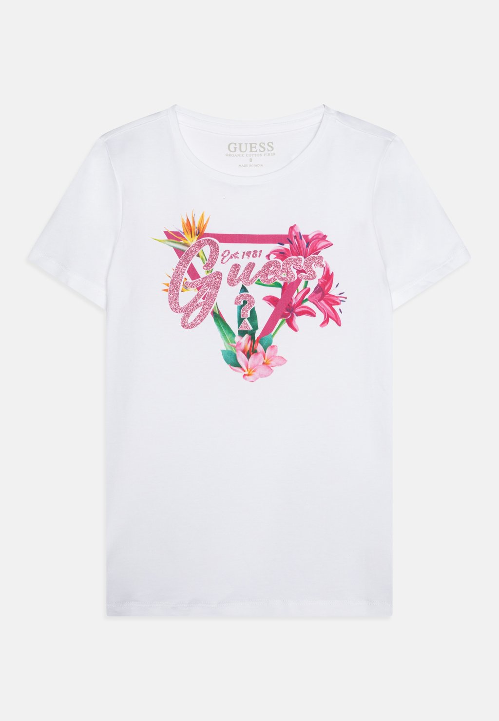 

Футболка с принтом JUNIOR Guess, белый