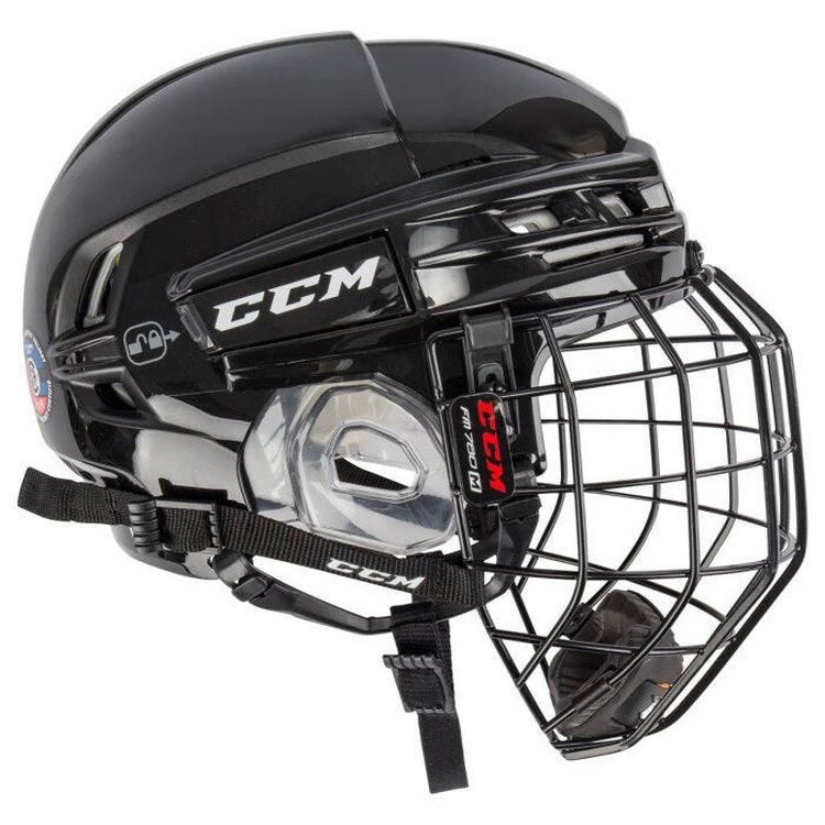 

CCM Шлем для хоккея с шайбой New Tacks 910, черный с защитной маской, размер L