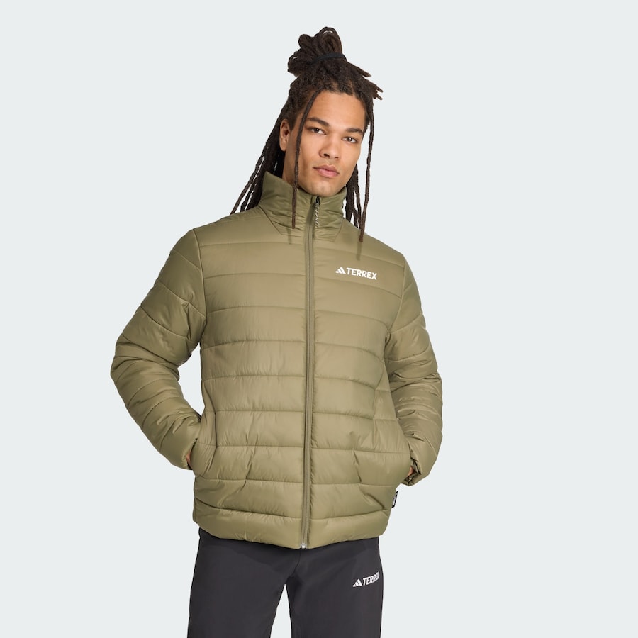 Куртка для активного отдыха ADIDAS TERREX Essentials, хаки — фото 2