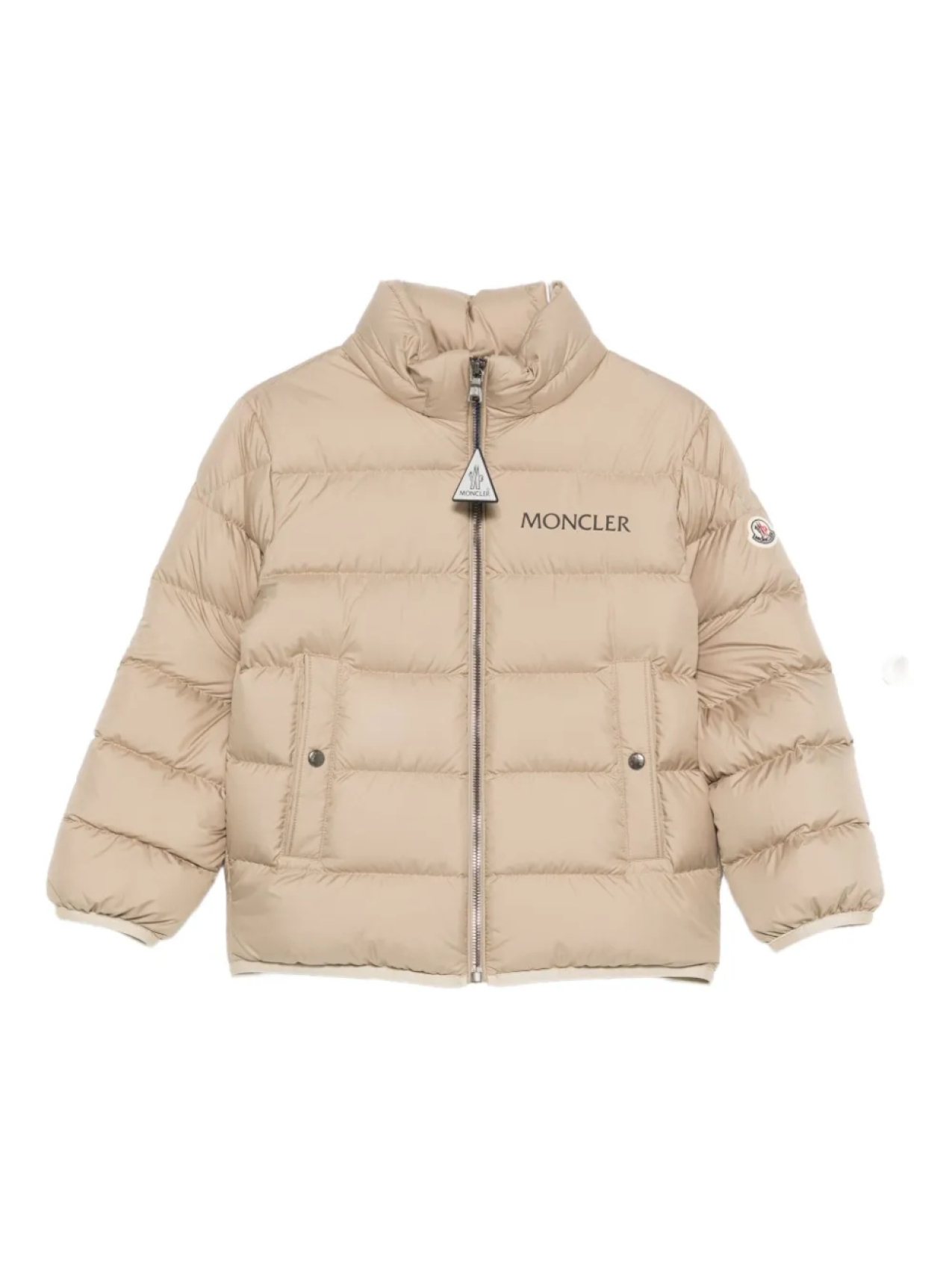 

Стеганая куртка Moncler Enfant Bajan с логотипом, нейтральный