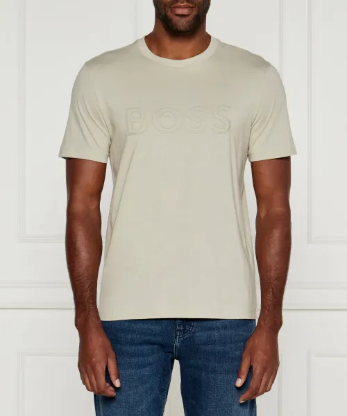 

Футболка Regular fit Boss Green, бежевый