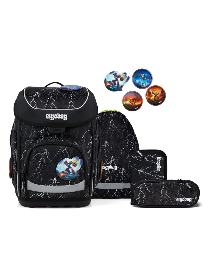 

Ergobag Набор школьных сумок Cubo, 5 предметов, в цвете Super Reflective Bear