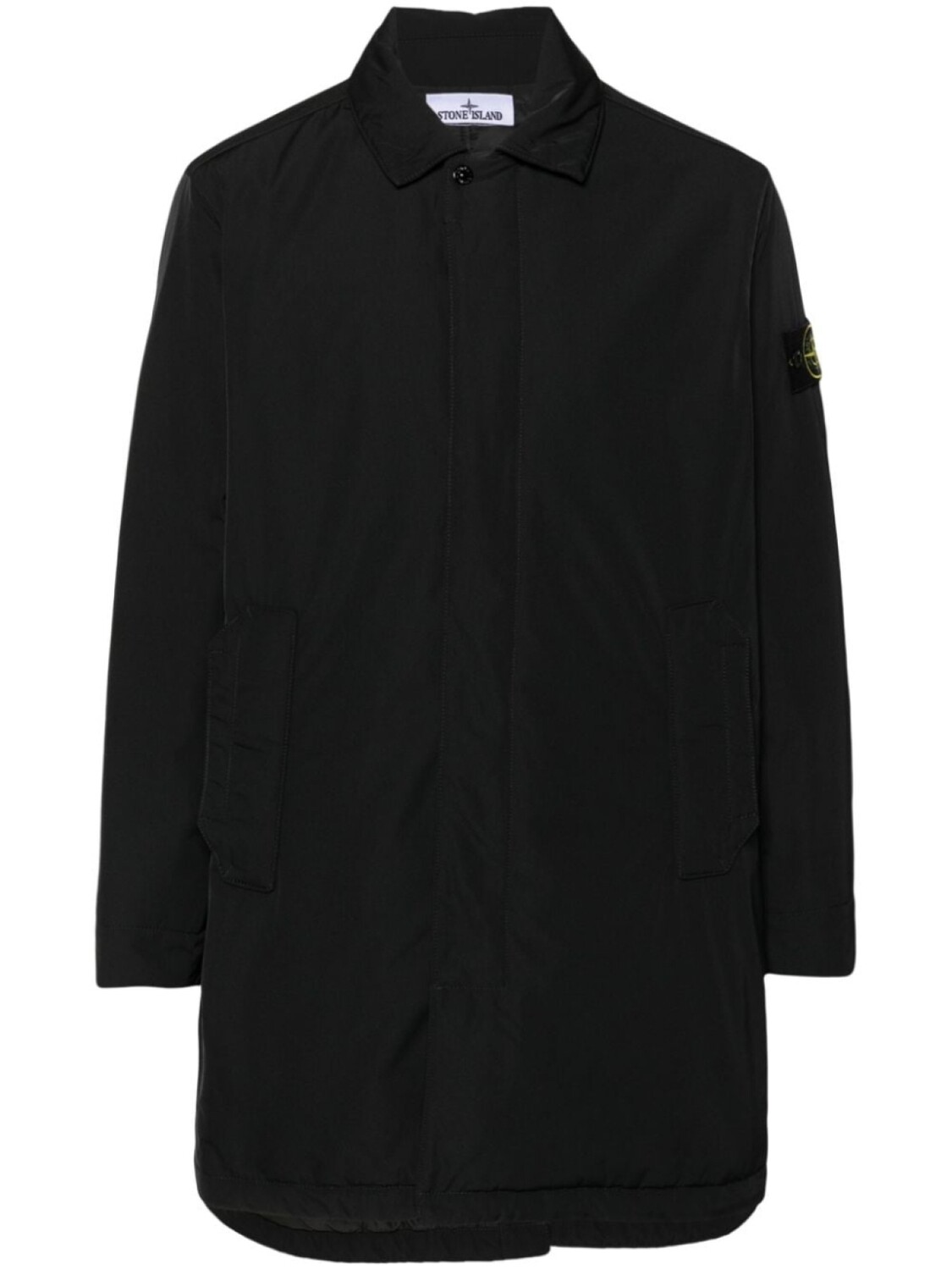 

Stone Island пуховик с нашивкой Compass, черный