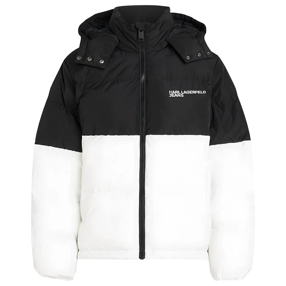 

Куртка Karl Lagerfeld Blocked puffer, белый