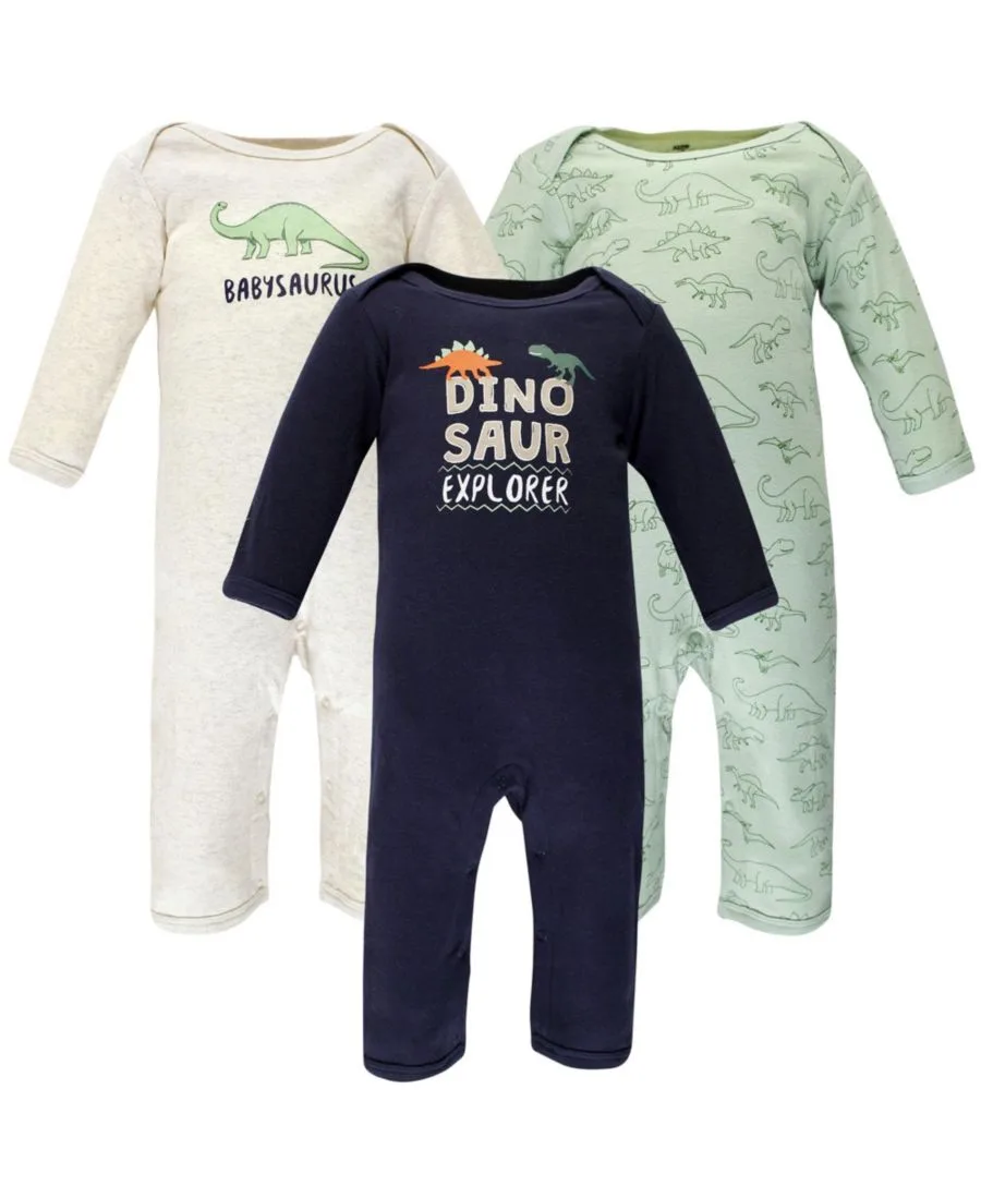 3 комбинезона в упаковке Hudson Baby, Dinosaur Explorer