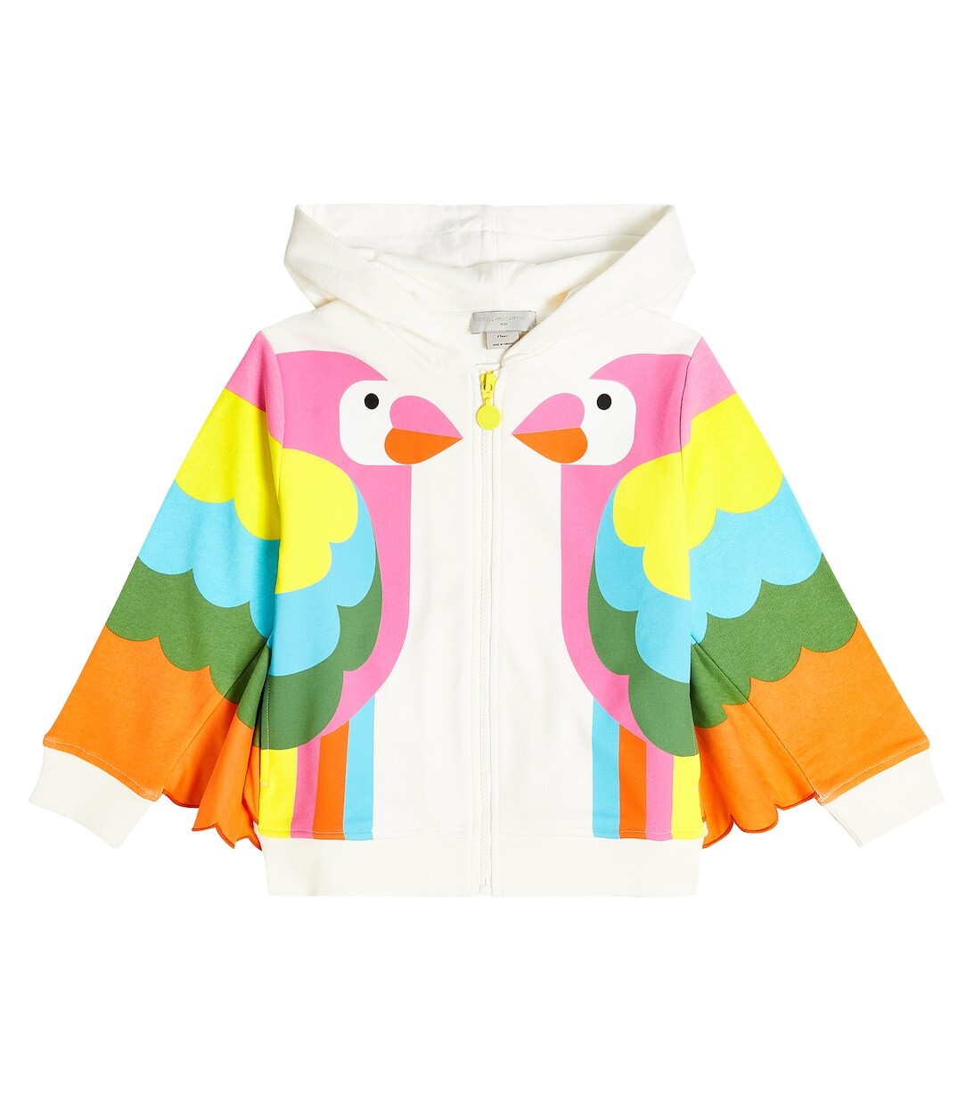 

Худи из хлопкового джерси с принтом Stella McCartney Kids, разноцветный