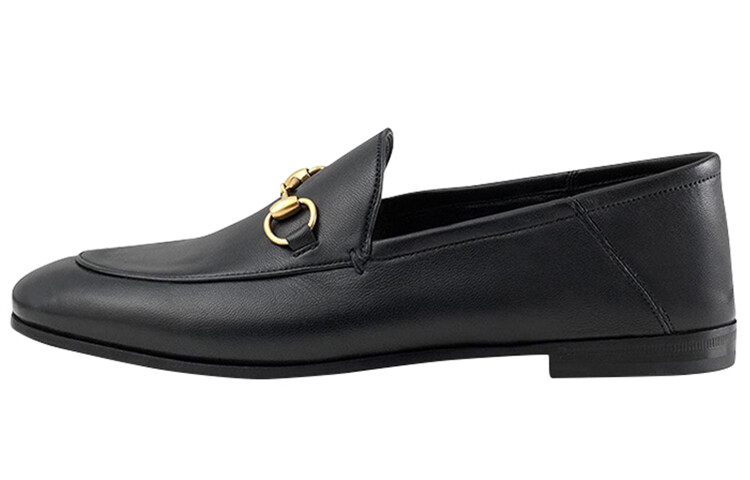 Туфли GUCCI Horsebit Slip On Loafer Black Leather