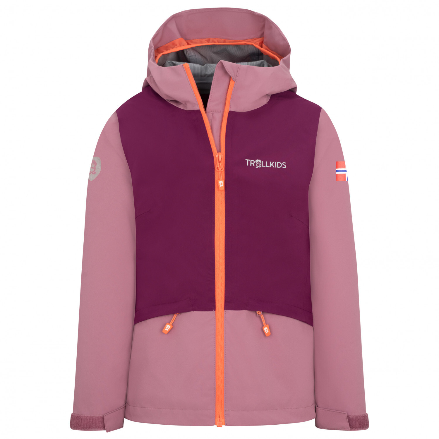 

Дождевик Trollkids Girl's Gjende, цвет Orchid/Mulberry/Peach