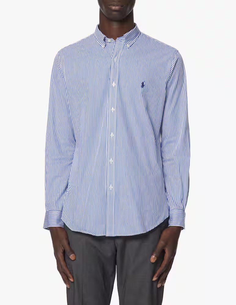 

Спортивная рубашка из бистряка Polo Ralph Lauren, цвет Blue/White Bengal Stripe
