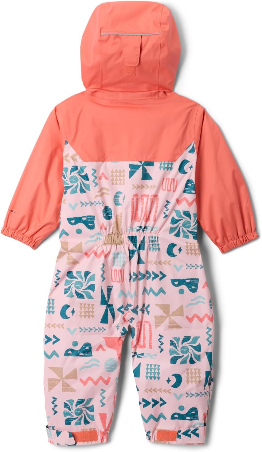 Колумбия Unisex детский дождевик Critter Jitters Iii Columbia, Satin Pink Outerbounds/Hot Coral — фото 2