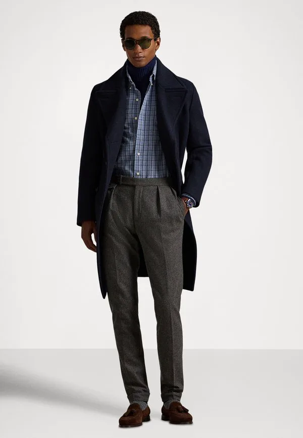 Рубашка-Оксфорд из ворсистой ткани, сшитая на заказ. Polo Ralph Lauren, 7033A Blue Heather Multi — фото 2