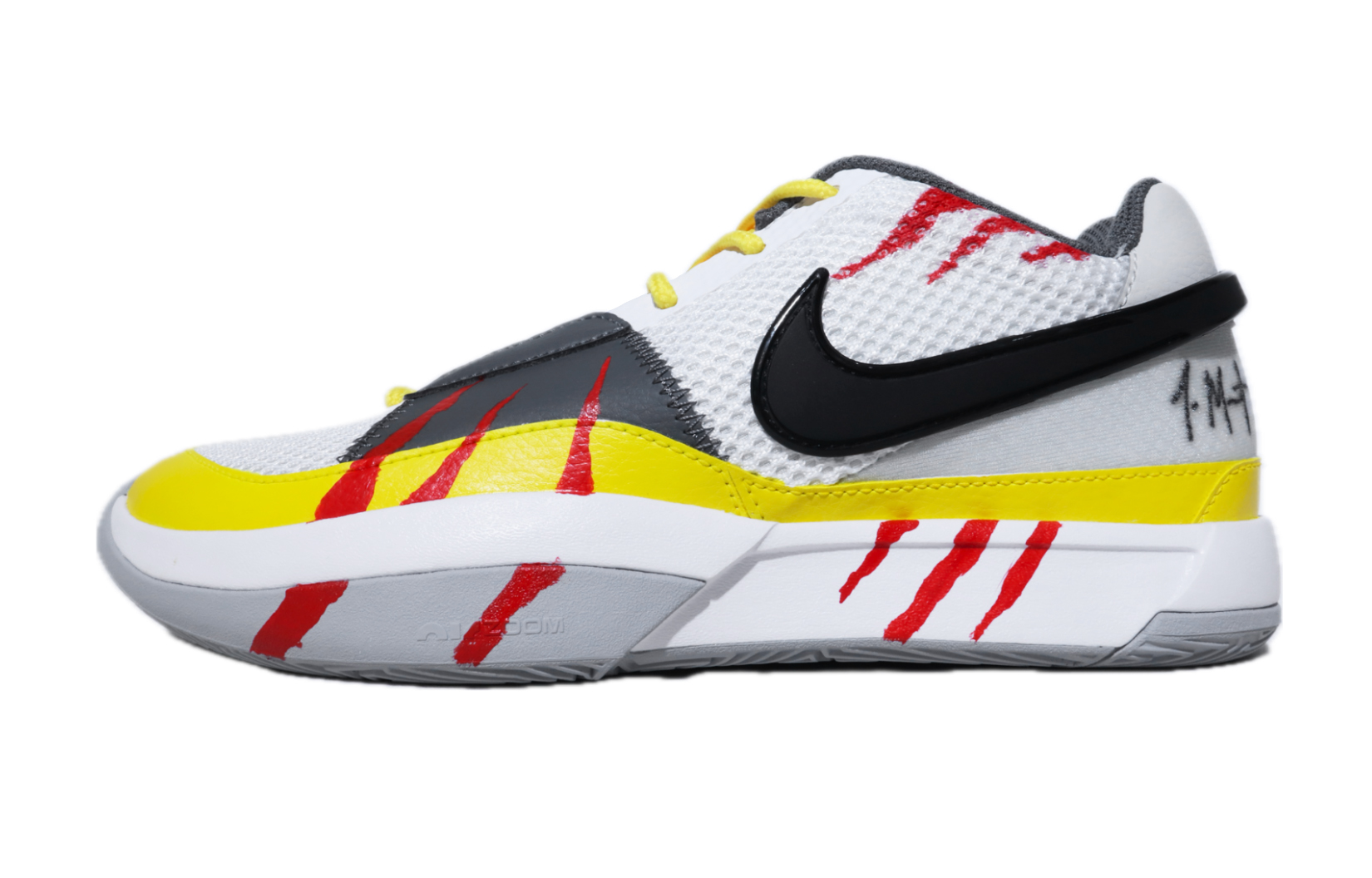 

Nike Баскетбольные кроссовки унисекс низкие желтые, белые, красные, черные - черно-бело-желтые, цвет Black White Yellow