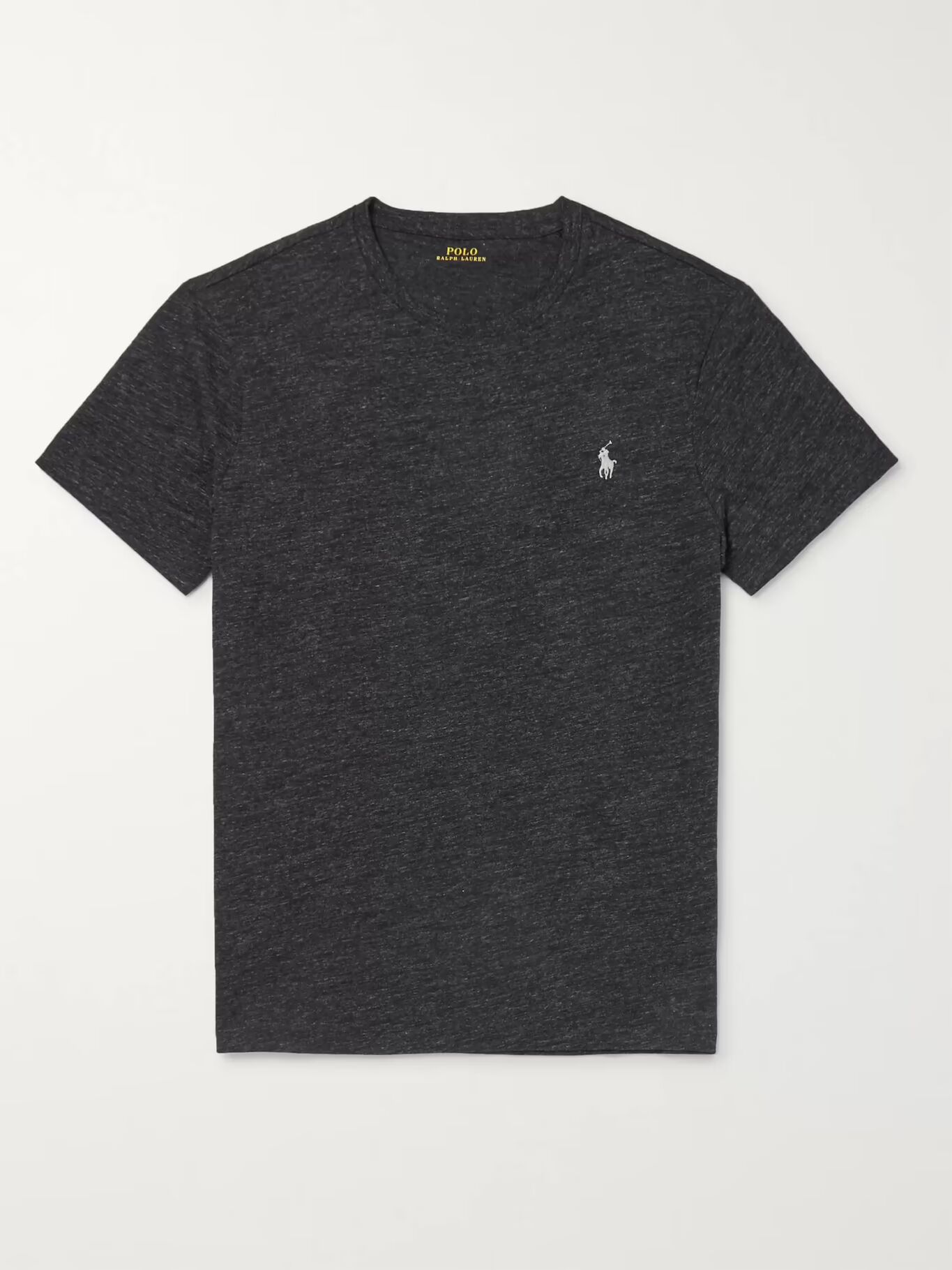 

Футболка Slim-Fit из меланжевого хлопкового джерси POLO RALPH LAUREN, цвет Charcoal