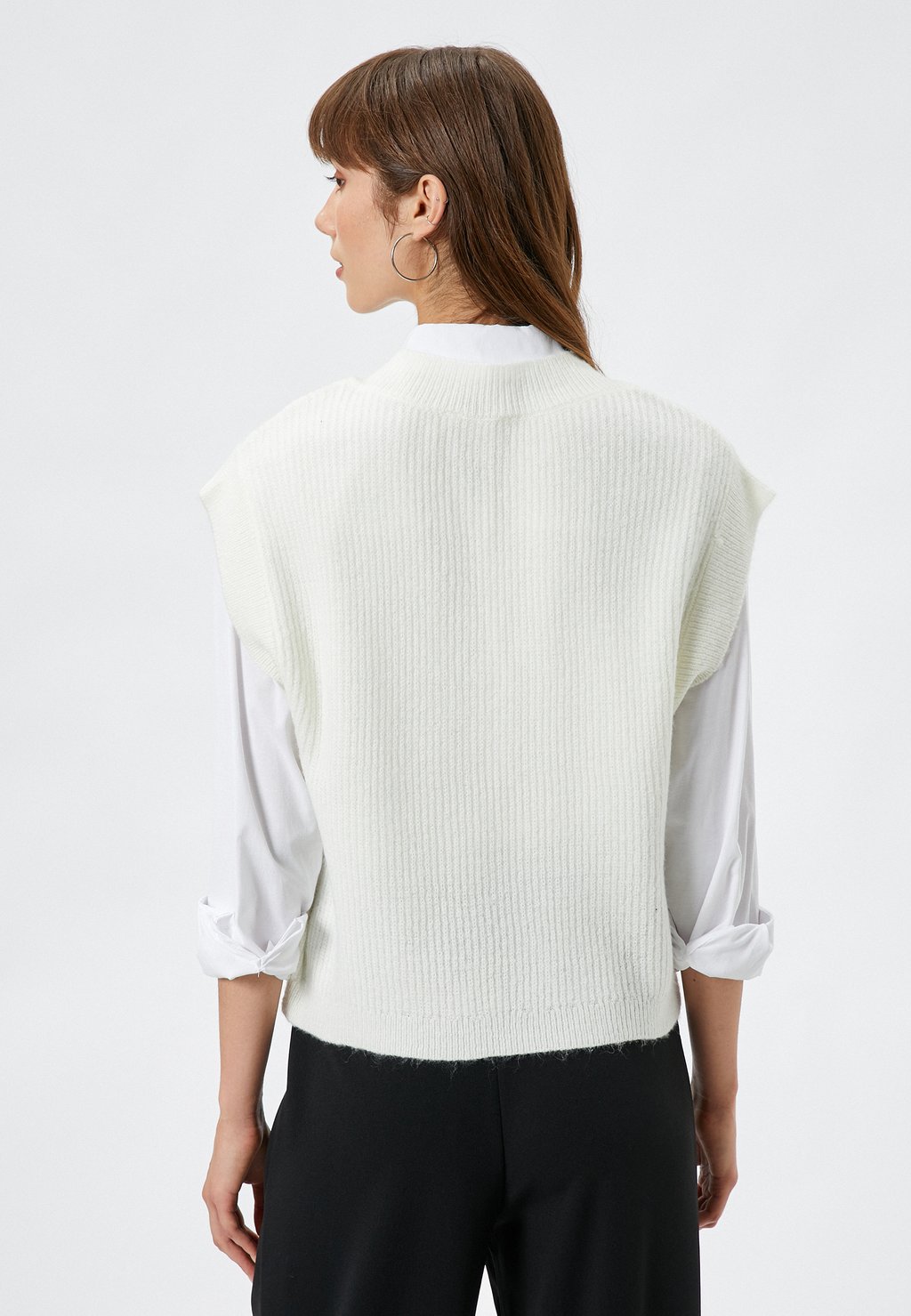 

Топ V NECK Koton, бежевый