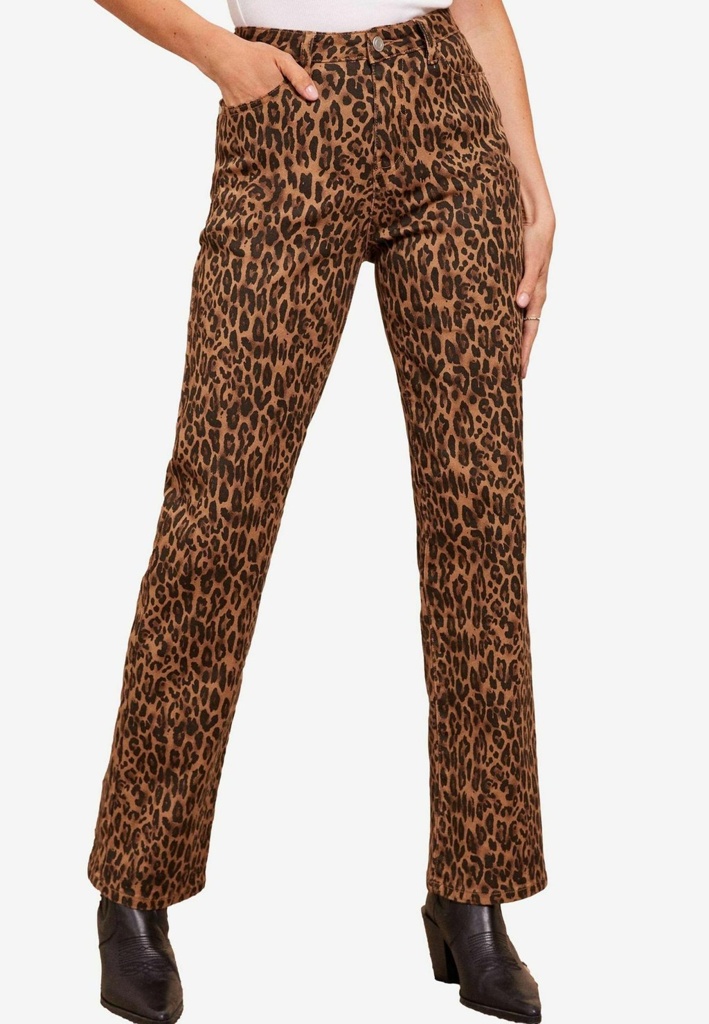 

Джинсы облегающего кроя LEOPARD PRINTED Friends Like These, коричневый