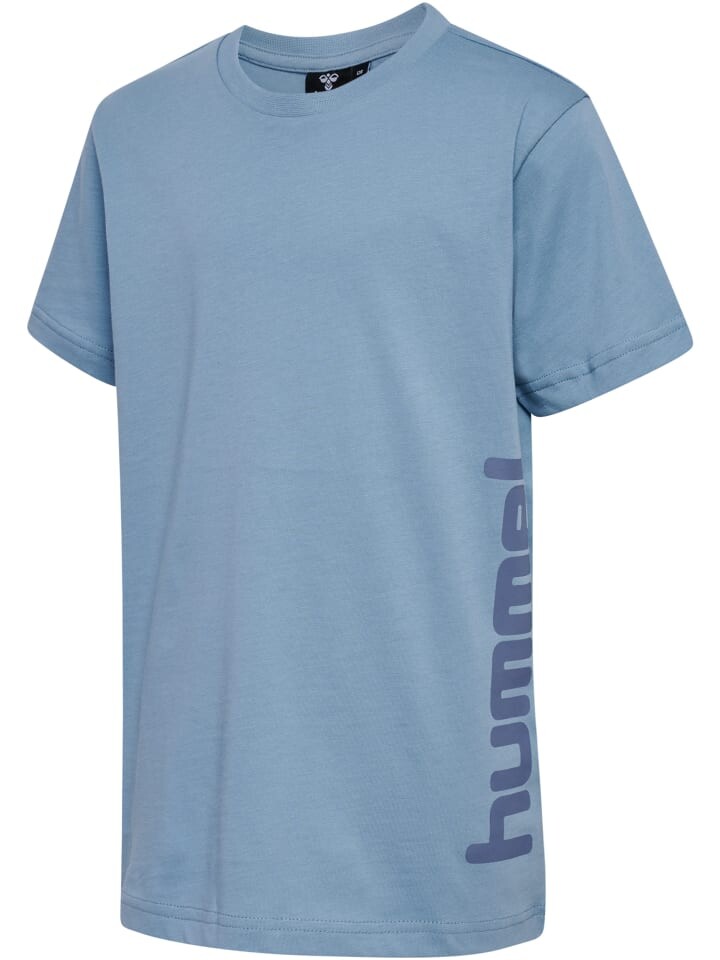 Футболка Hummel S/S Hmlprint Kinder, цвет faded denim — фото 4