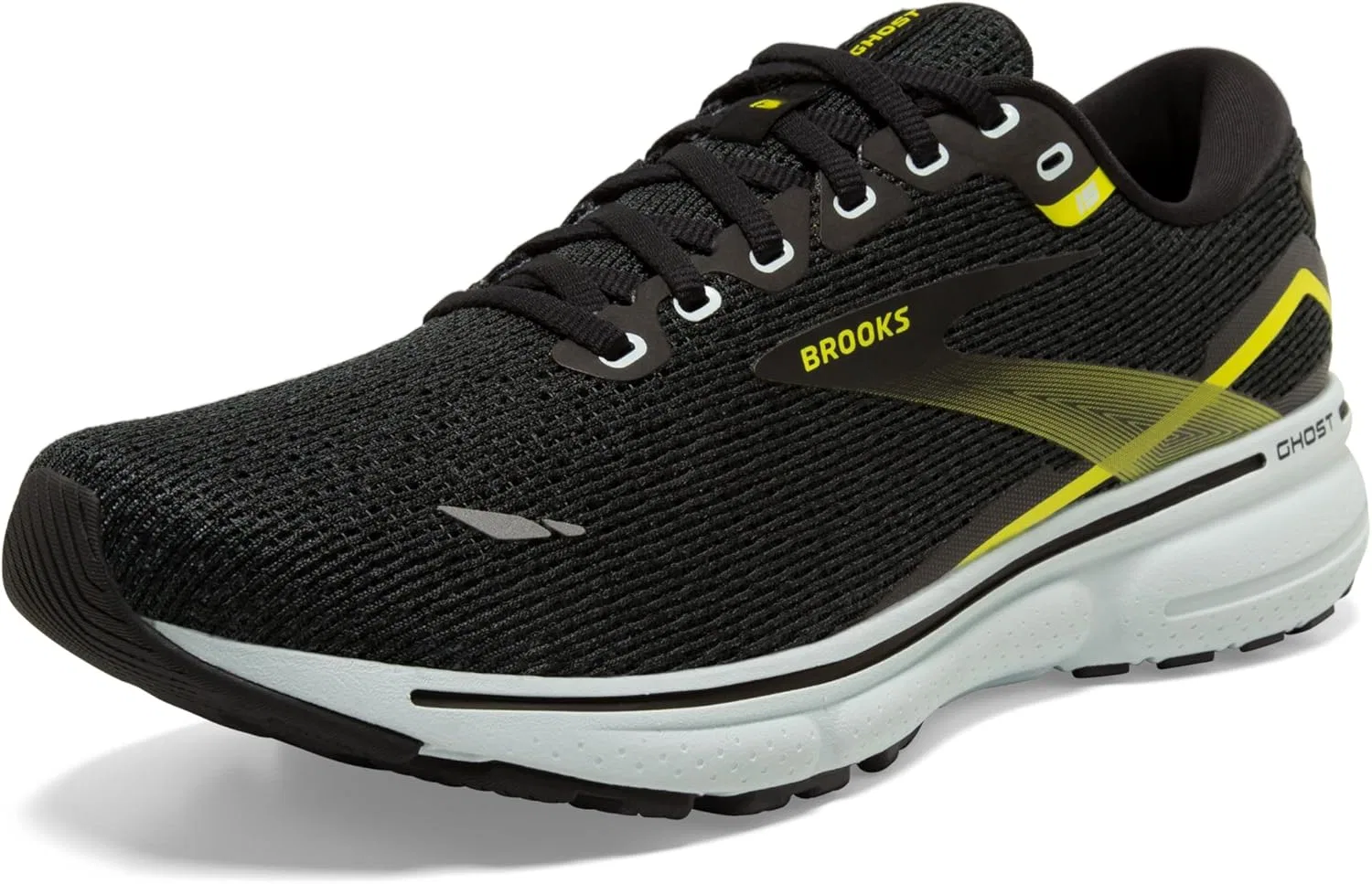 Мужские беговые кроссовки Brooks Ghost 15 нейтрального цвета, Black/Ebony/Nightlife