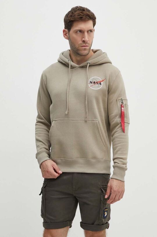 

Толстовка НАСА Орбита Alpha Industries, бежевый