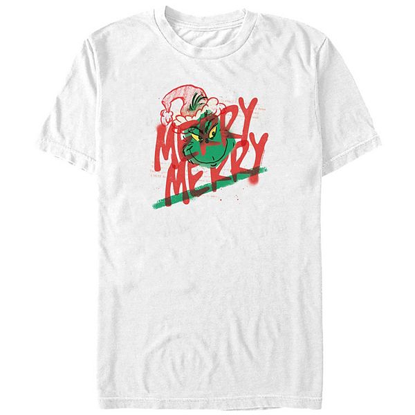 

Футболка с принтом Grinch Merry Merry Big & Tall Licensed Character